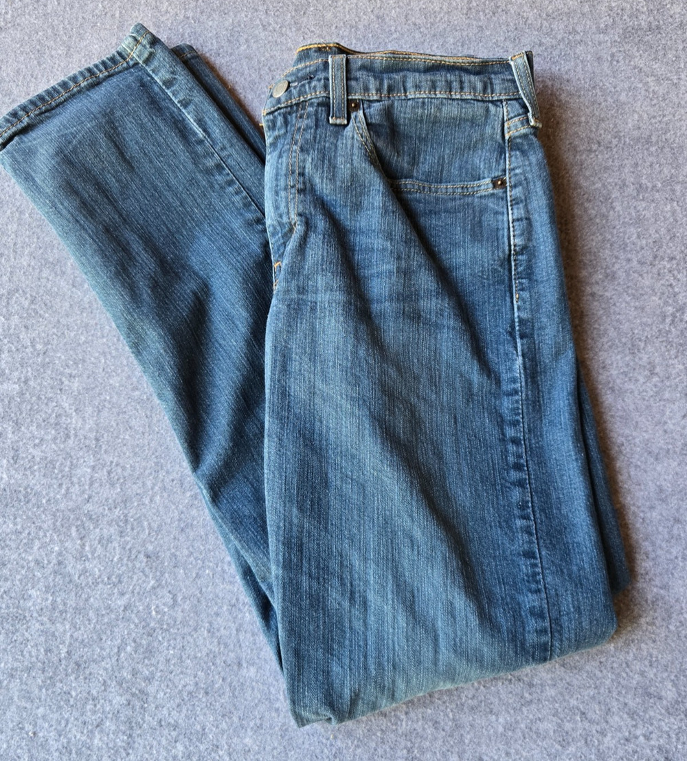 Levi's 502 Men's Jeans Blue Denim Medium Wash Straight Leg Tagged 32x34 (30x31)